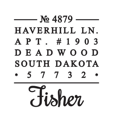 Fisher Return Address Embosser