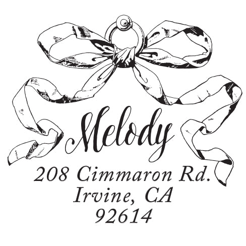 Melody Return Address Stamp
