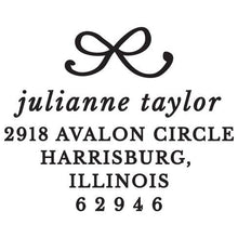 Natalie Personalized Self-inking Round Return Address Stamp on Envelope