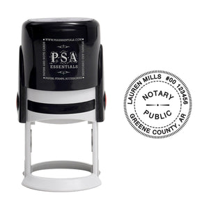 Round PSA Essentials Personalized Self-Inking Return Address Stamp