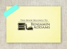 Benjamin Rectangle Personalized Self Inking Return Address Stamp on Note Paper