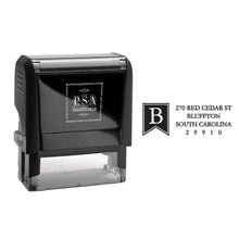 Rectangle PSA Essentials Personalized Self-Inking Return Address Stamp Black
