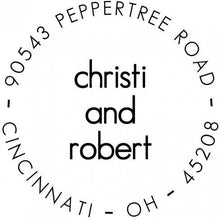 Christi Personalized Self-inking Round Return Address Stamp