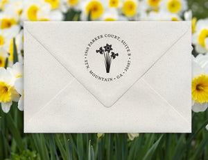 Daffodils Return Address Stamp