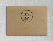 Dashwood Letter Return Address Self-Inking Stamp on envelope