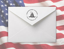 Dont Personalized Self-inking Round Return Address Stamp on Envelope