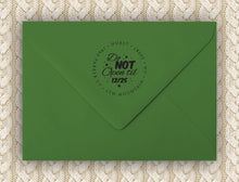 Do Not Open Return Address Stamp