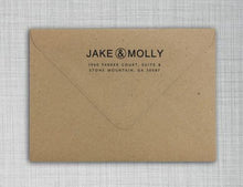 Jake Rectangle Personalized Self Inking Return Address Stamp on Envelope