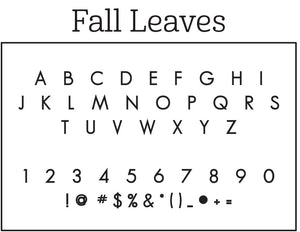 Fall Leaves Return Address Stamp