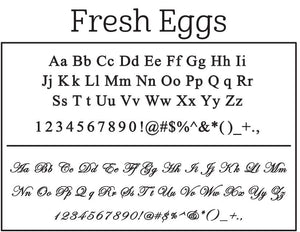 Fresh Eggs Stamp