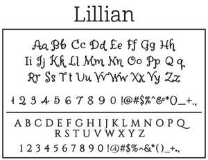 Lillian Return Address Stamp