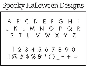 Spooky Halloween Return Address Stamps