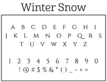 Winter Snow Return Address Embosser