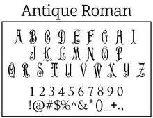 Antique Roman Personalized Self Inking Round Monogram Stamp font