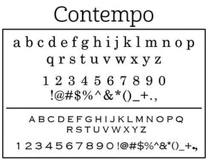 Contempo Personalized Self-inking Round Return Address Stamp Font