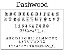 Dashwood Letter Return Address Self-Inking Stamp font