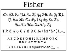 Fisher Personalized Self-inking Round Return Address Stamp on Envelope