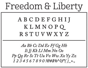 Freedom & Liberty Return Address Stamp