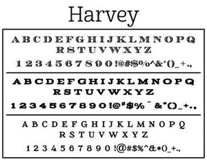Harvey Personalized Self-inking Round Return Address Stamp Fonts