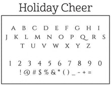 Holiday Cheer Personalized Self-inking Round Return Address Stamp Font