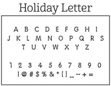 Holiday Personalized Self-inking Round Return Address Stamp Font