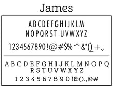James Personalized Self-inking Round Return Address Stamp Font