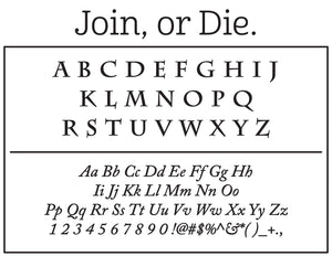 Join Personalized Self-inking Round Return Address Stamp Fonts
