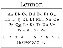 Lennon Personalized Self-inking Round Return Address Stamp Font