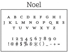 Noel Personalized Self-inking Round Return Address Design Font