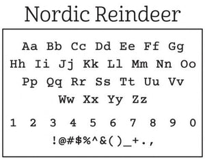 Nordic Personalized Self-inking Round Return Address Design Font