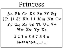 Princess Personalized Self-inking Round Return Address Design Font