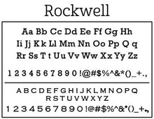 Rockwell Personalized Self-inking Round Return Address Stamp on Envelope