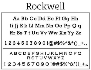 Rockwell Personalized Self-inking Round Return Address Stamp on Envelope
