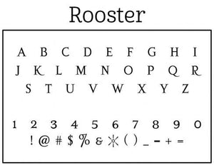 Rooster Personalized Self-inking Round Return Address Design