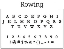 Kelly Hughes Rowing Personalized Self-inking Round Return Address Stamp Font