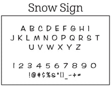 Snow Personalized Self-inking Round Return Address Stamp Font