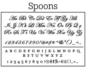 Spoons Personalized Self-inking Round Return Address Stamp Font