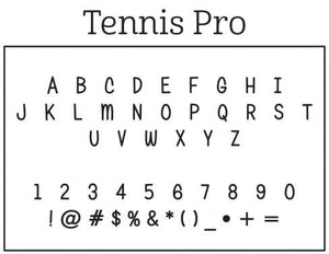 Kelly Hughes Tennis Pro Personalized Self-inking Round Return Address Stamp Font