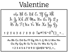 Valentine Return Address Self Inking Stamp Fonts
