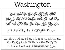 Washington Rectangle Self Inking Return Address Stamp Font