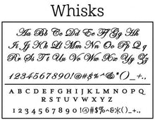 Whisks Round Personalized Kitchen Craft Stamp font