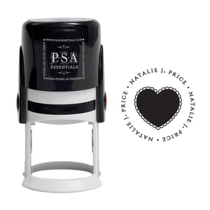 Round PSA Essentials Personalized Self-Inking Return Address Stamp