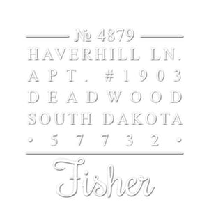 Fisher Return Address Embosser