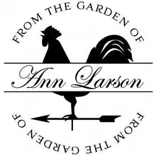 Garden Personalized Self-inking Round Return Address Stamp on Envelope