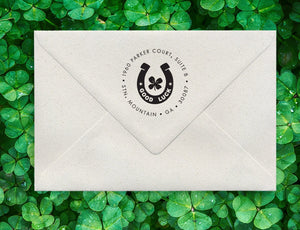 Good Luck Return Address Stamp