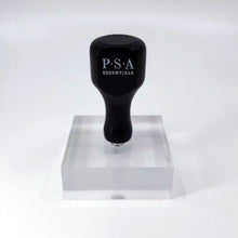 PSA Essentials Hand Stamp Square Acrylic Block with Wooden Handle