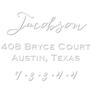 Jacobson Return Address Embosser