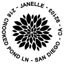 Janelle Return Address Stamp Design