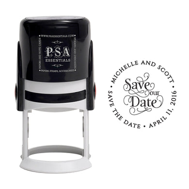 Round PSA Essentials Personalized Self-Inking Return Address Stamp