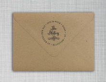 Miller Personalized Self-inking Round Return Address Design on Envelope